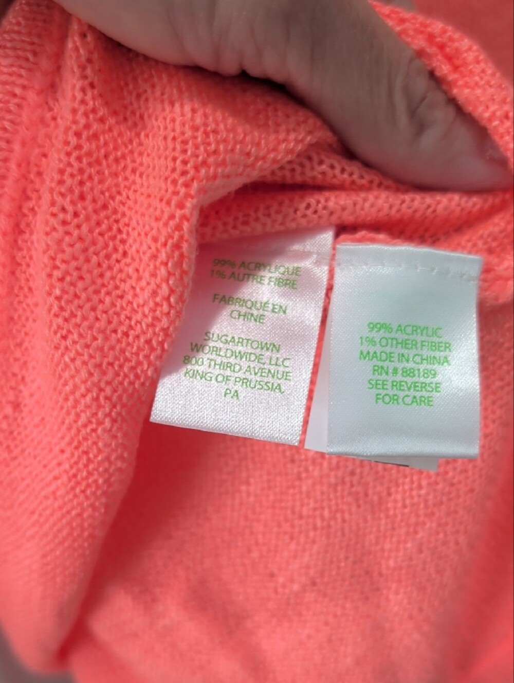 ☀️Lilly Pulitzer ☀️ Coral SUNNY Graphic Danette Sweater in Papaya Punch sz M NWT - Picture 7 of 7
